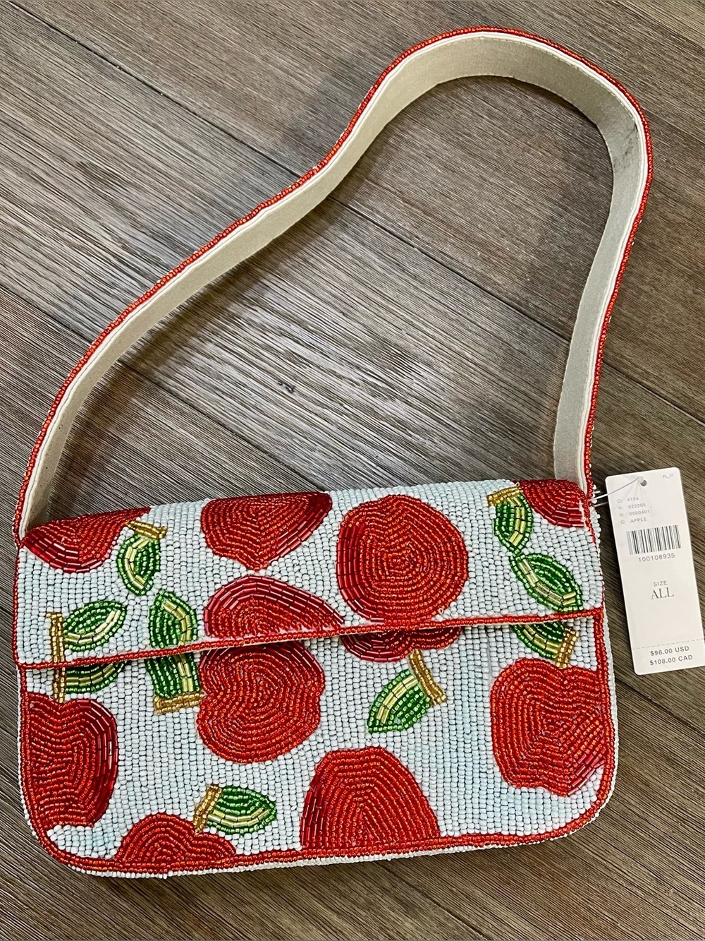 Fiona Apple beaded purse from Anthropologie